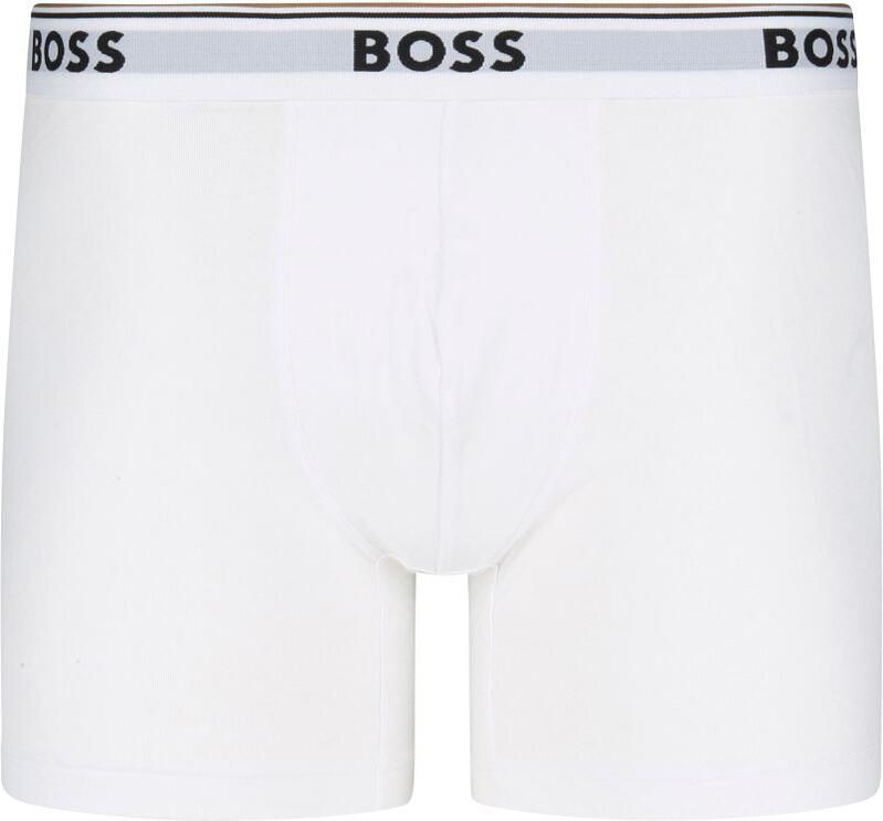 BOSS Lange boxershort BRIEF 3 PACK met in kleur bijpassende weefband (3 stuks) - Foto 8