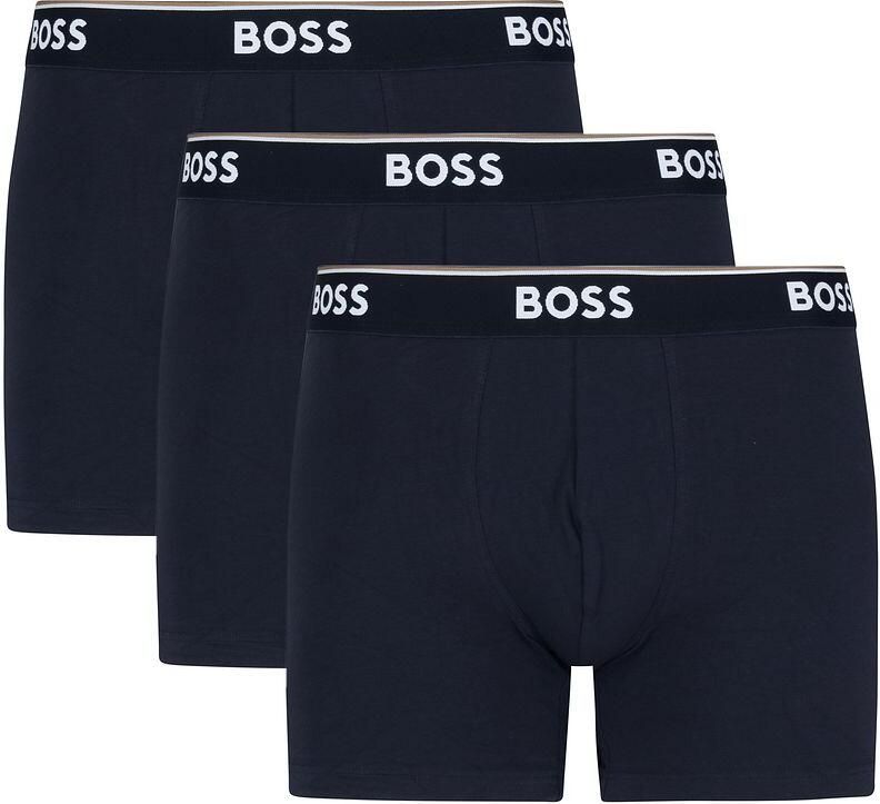 BOSS Lange boxershort BRIEF 3 PACK met in kleur bijpassende weefband (3 stuks) - Foto 14