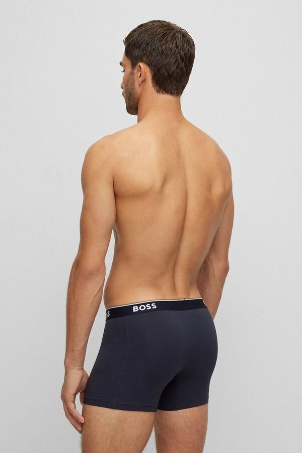 BOSS Lange boxershort BRIEF 3 PACK met in kleur bijpassende weefband (3 stuks) - Foto 12