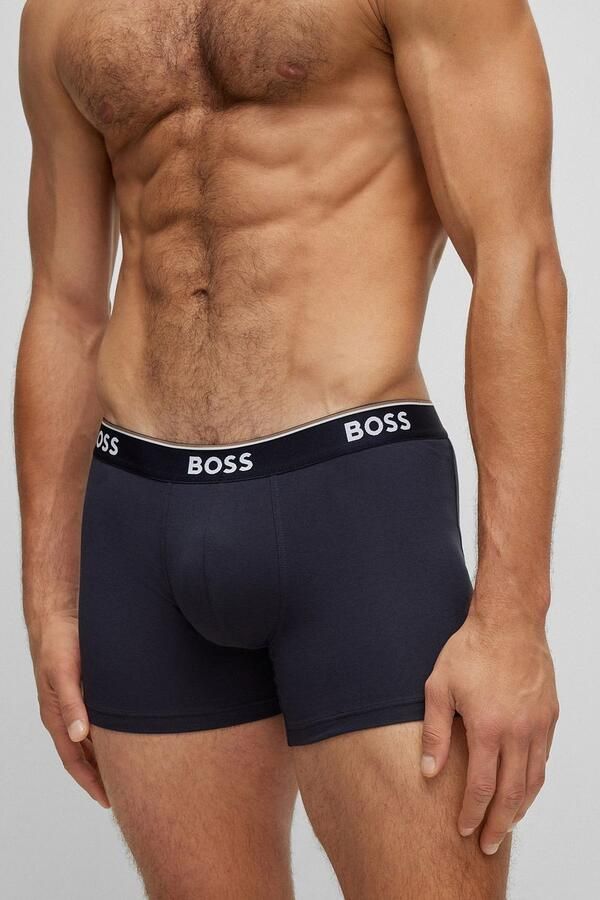 BOSS Lange boxershort BRIEF 3 PACK met in kleur bijpassende weefband (3 stuks) - Foto 13