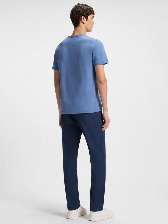 Boss Orange Regular fit linnen broek met tunnelkoord model 'Sanderson' - Foto 2