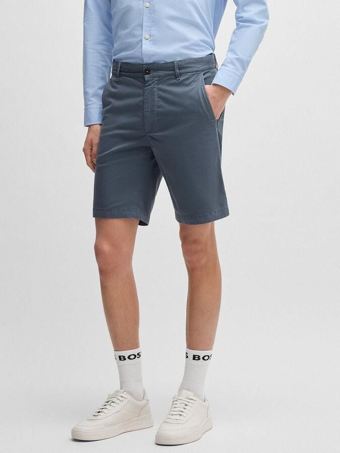 Boss Broek Chino Short Blauw - Foto 2