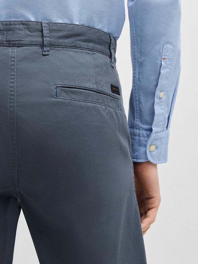 Boss Broek Chino Short Blauw - Foto 3