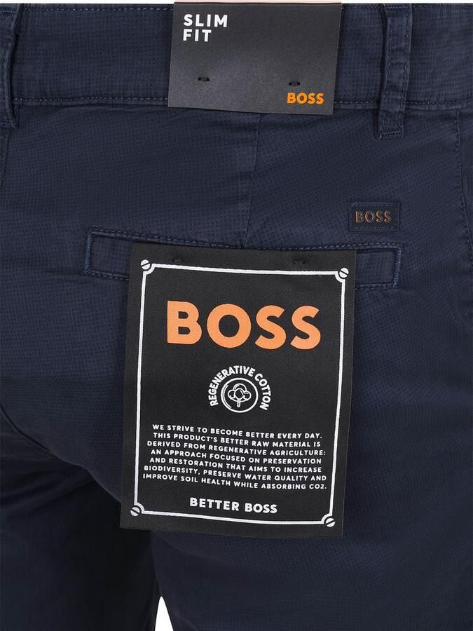 Boss Korte Broek Chino Short Slim Navy - Foto 4