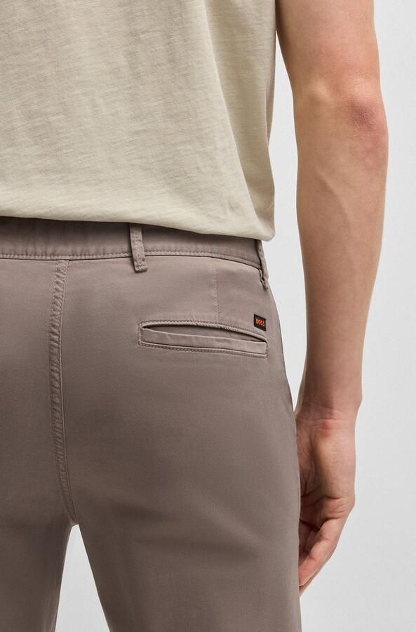 Boss Chino Slim Pastel Bruin - Foto 4