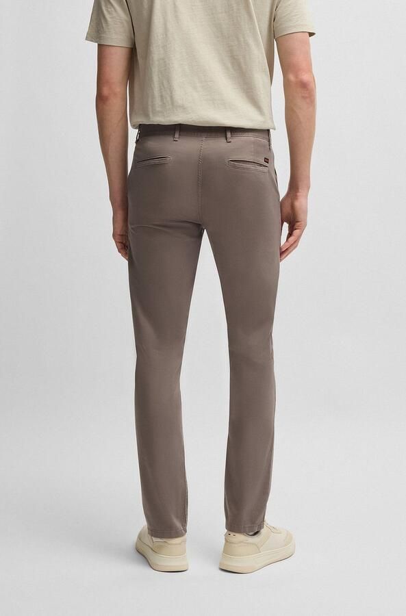 Boss Chino Slim Pastel Bruin - Foto 5