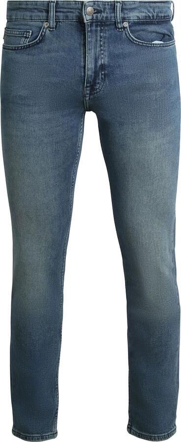 Hugo Boss Regular Fit Jeans 5-Pocket Stijl Taps toelopende pijp Medium blauw Blue Heren - Foto 5