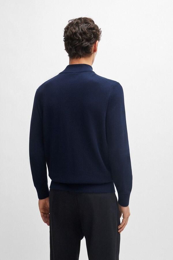 Boss Sweater Ebrando-P Half Zip Trui Navy - Foto 2