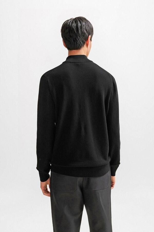 Boss Gebreide pullover met structuurmotief model 'Ebrando' - Foto 2