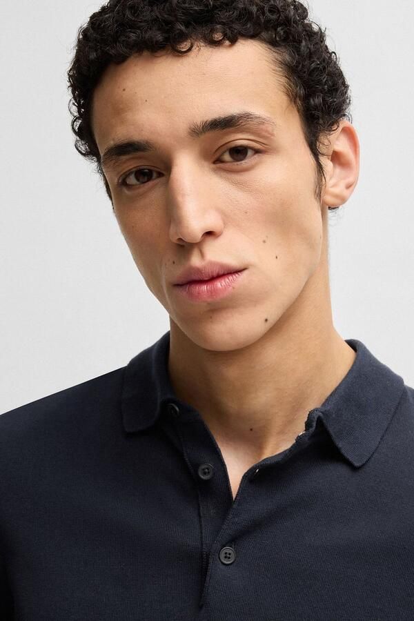 Boss Regular fit poloshirt in design met lange mouwen model 'Gemello' - Foto 3