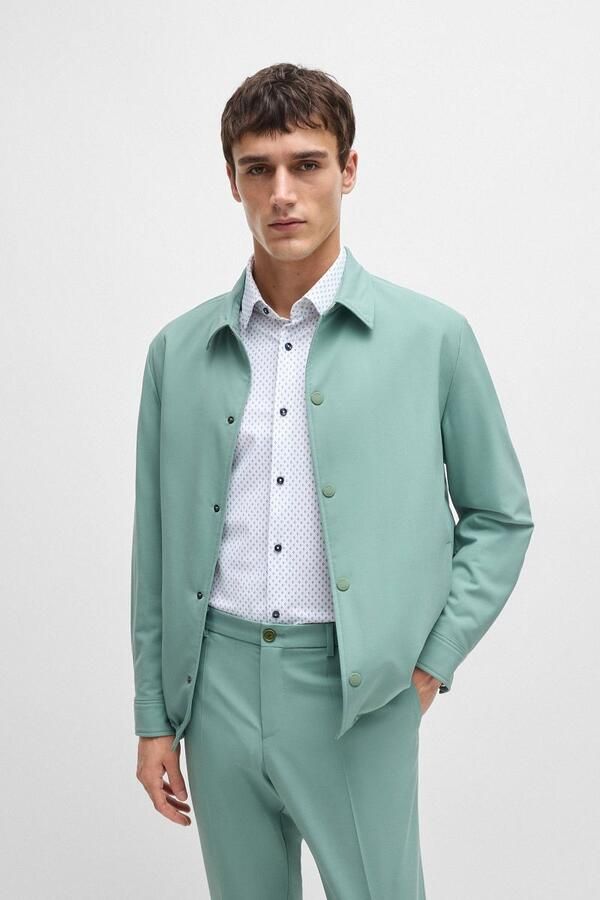 Boss Slim fit zakelijk overhemd met kentkraag model 'Hank' - Foto 3