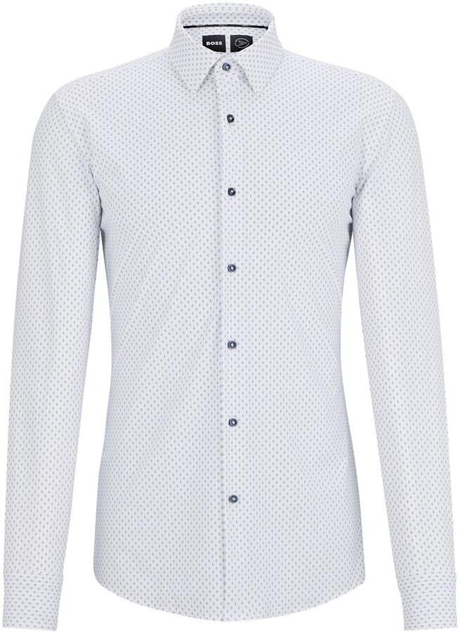 Boss Slim fit zakelijk overhemd met kentkraag model 'Hank'