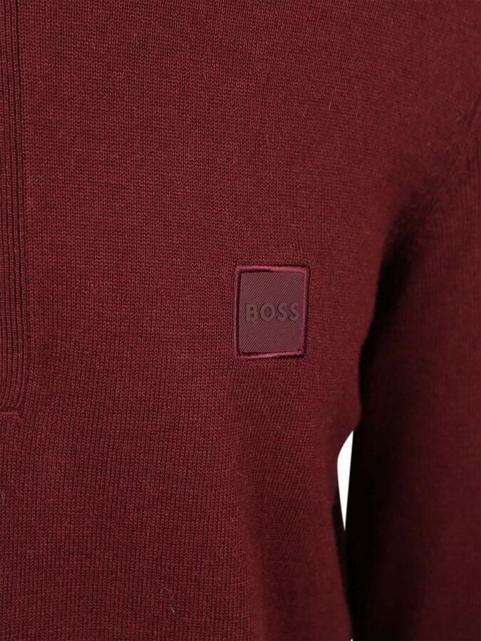 Boss Kanobix Half Zip Trui Bordeaux