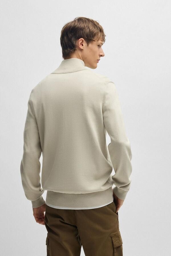 Boss Orange Stijlvolle Pullover met Kanobix Design Beige Heren
