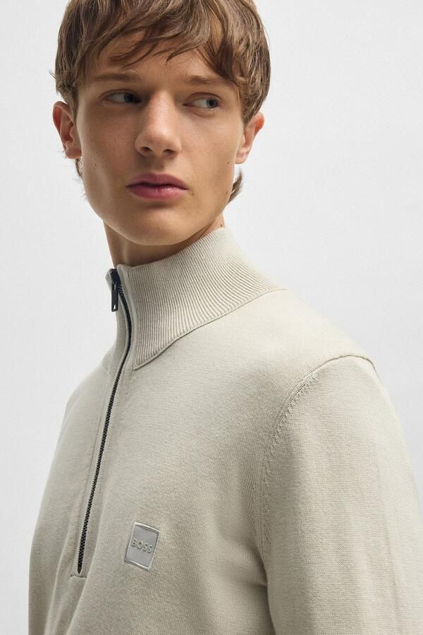 Boss Orange Stijlvolle Pullover met Kanobix Design Beige Heren - Foto 6