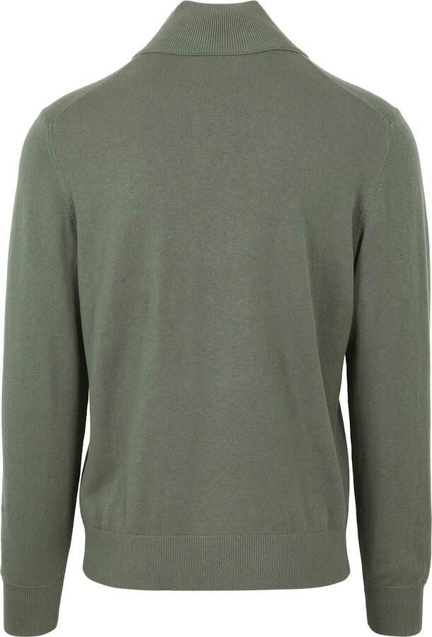 Boss Sweater Kanobix Half Zip Trui Groen