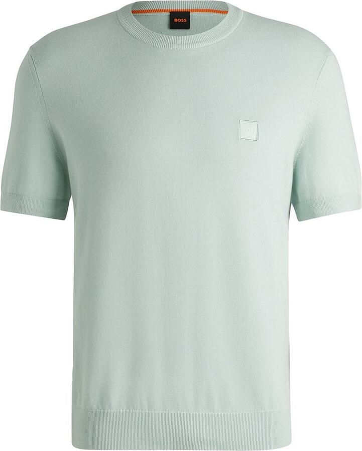 Boss Orange T-shirt met labelbadge model 'Kanache' - Foto 4