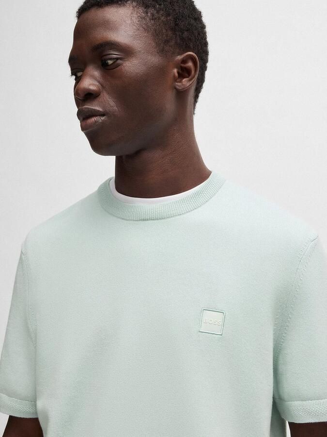 Boss Orange T-shirt met labelbadge model 'Kanache' - Foto 3