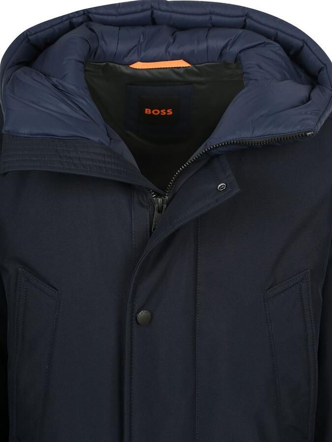 Boss Orange Parka Osiass relaxed fit met gewatteerde capuchon verdekte ritssluiting - Foto 5