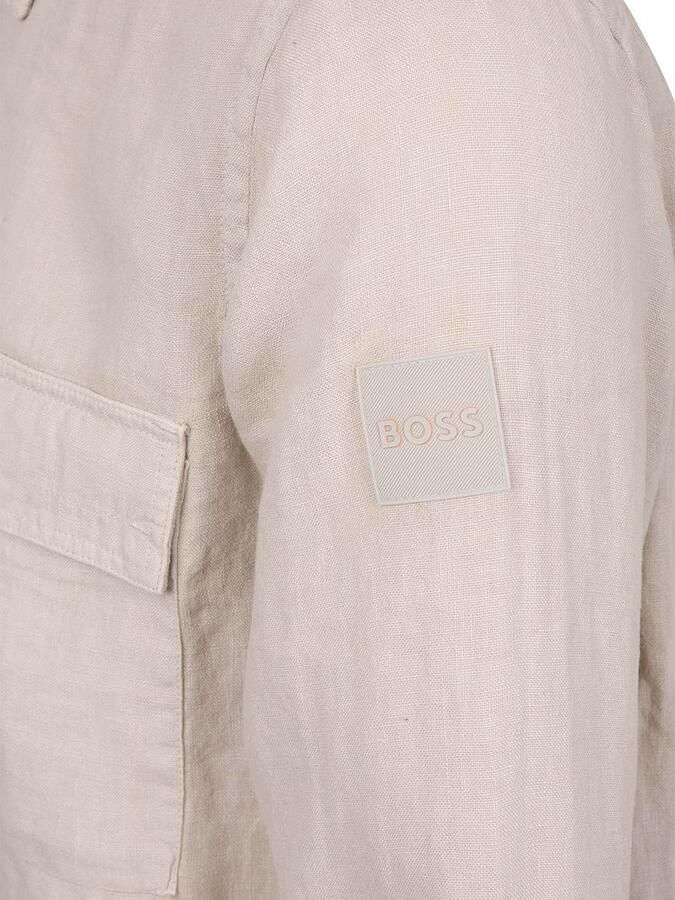 Boss Orange relaxed fit vrijetijdsoverhemd van puur linnen model 'LOCKY' - Foto 3
