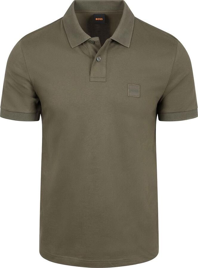 Boss Orange slim fit poloshirt van katoenmix model 'PASSENGER'