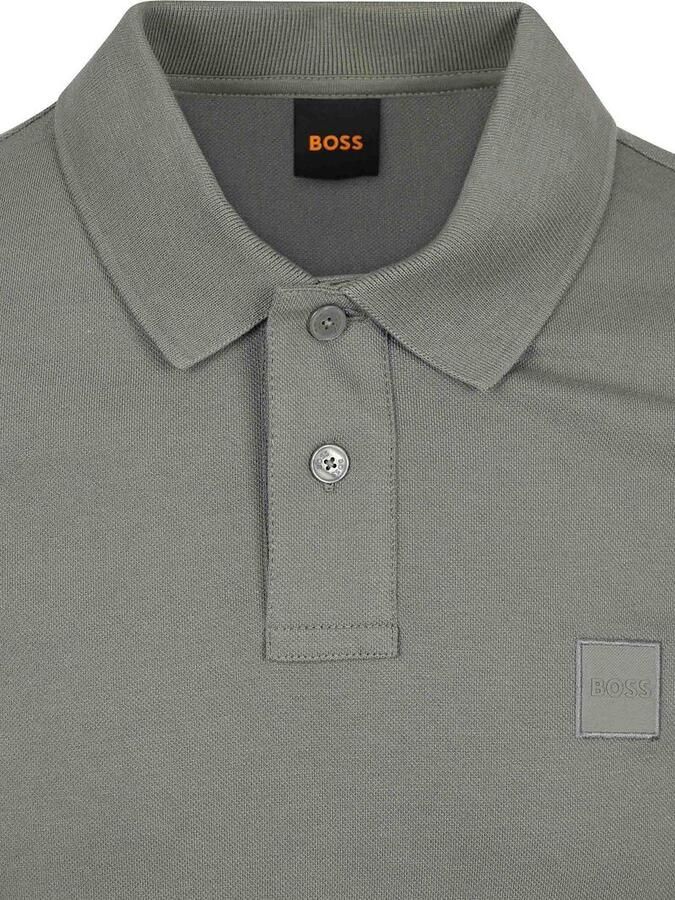 Boss Orange Slim Fit poloshirt van katoenmix model 'PASSENGER' - Foto 5