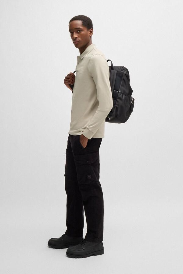 Boss Orange Slim fit poloshirt met labelbadge model 'Passerby' - Foto 8