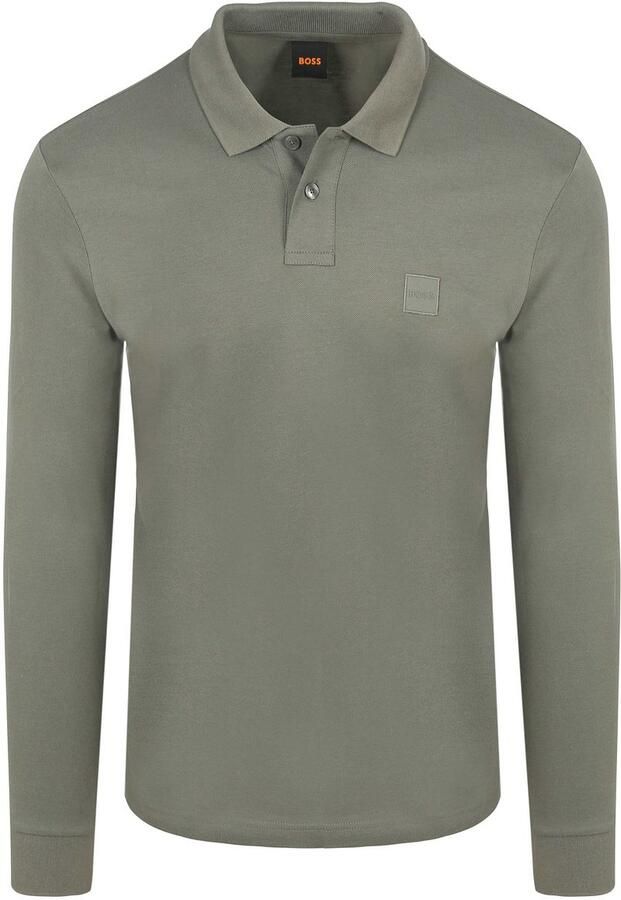 Boss Orange Slim Fit poloshirt van katoenmix model 'PASSERBY'