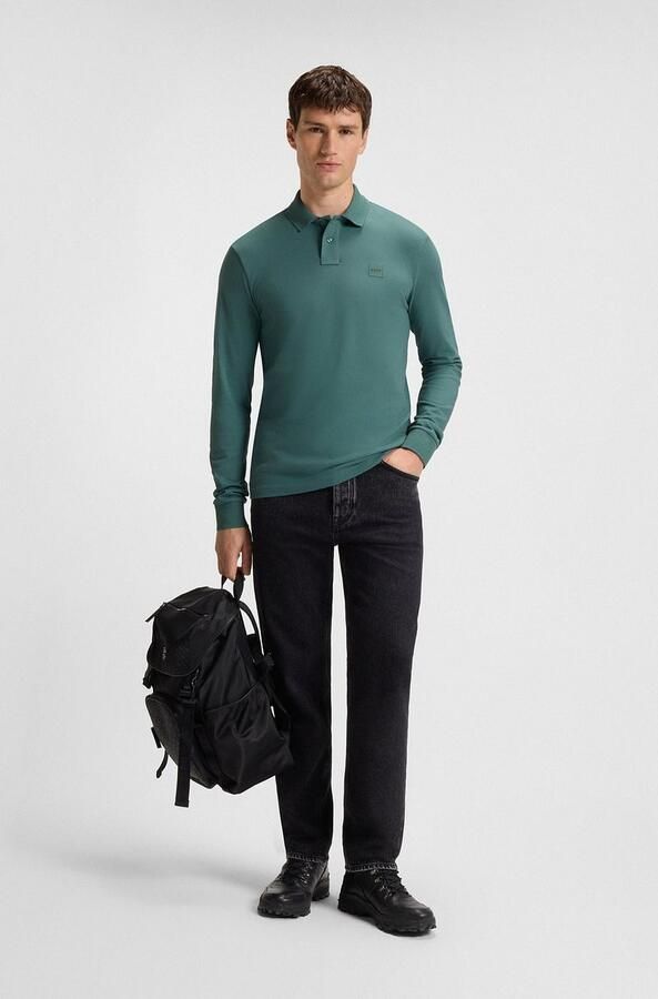 Boss T-shirt Passerby Polo Donkergroen - Foto 3