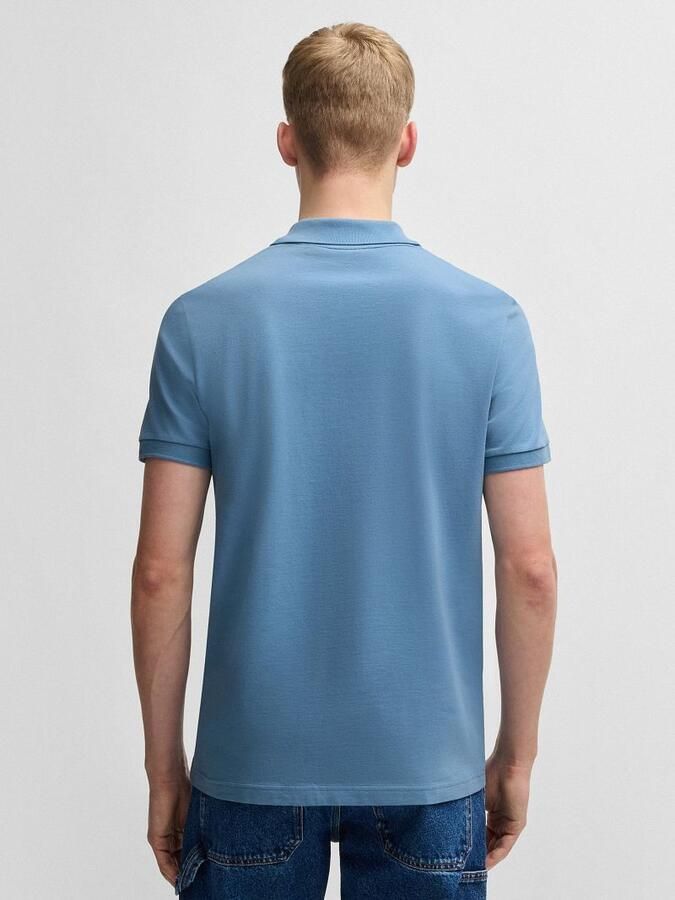 BOSS ORANGE Heren Polo's & T-shirts Passerzip Blauw - Foto 7