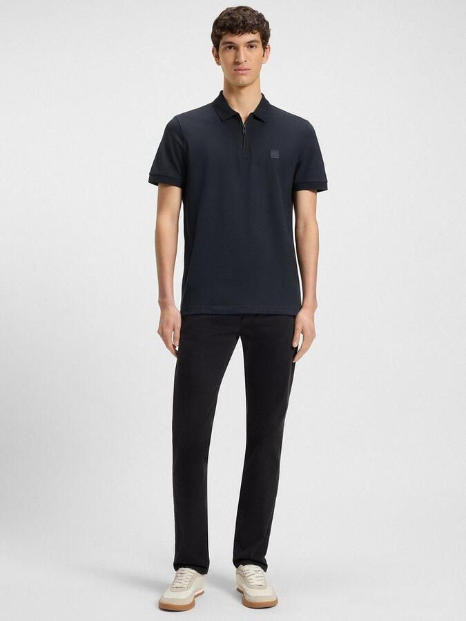 BOSS ORANGE Heren Polo's & T-shirts Passerzip Donkerblauw - Foto 3