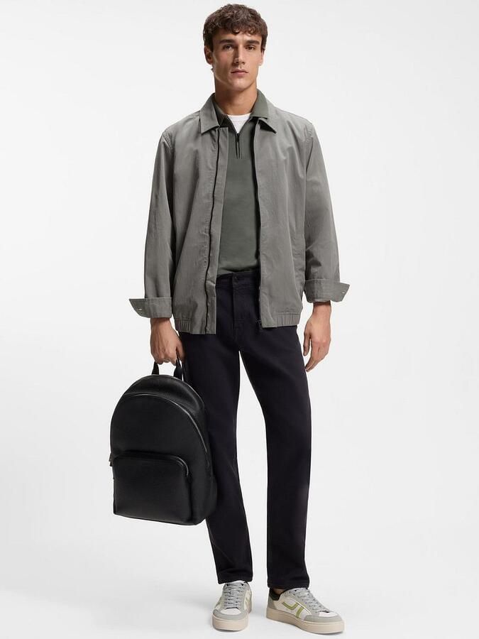 Boss Passerzip Half Zip Polo Open Groen - Foto 6