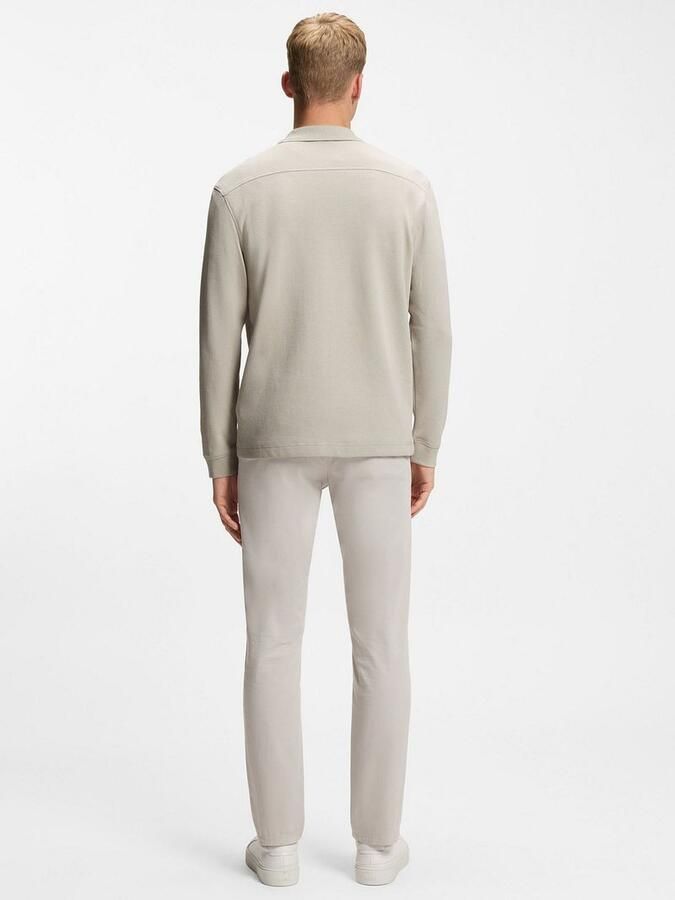 Boss Petempestolong Long Sleeve Polo Ecru - Foto 2