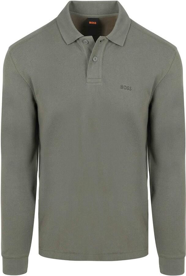 Boss Petempestolong Long Sleeve Polo Groen