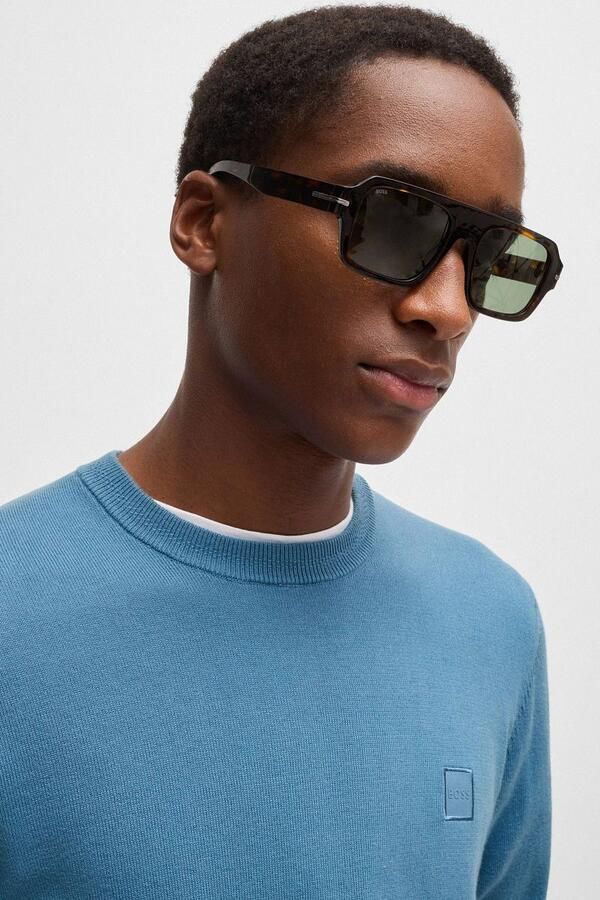 Boss Orange Gebreide pullover met labelbadge model 'Kanovano' - Foto 5