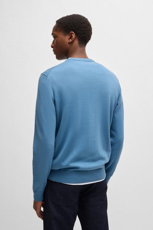 Boss Orange Gebreide pullover met labelbadge model 'Kanovano' - Foto 3