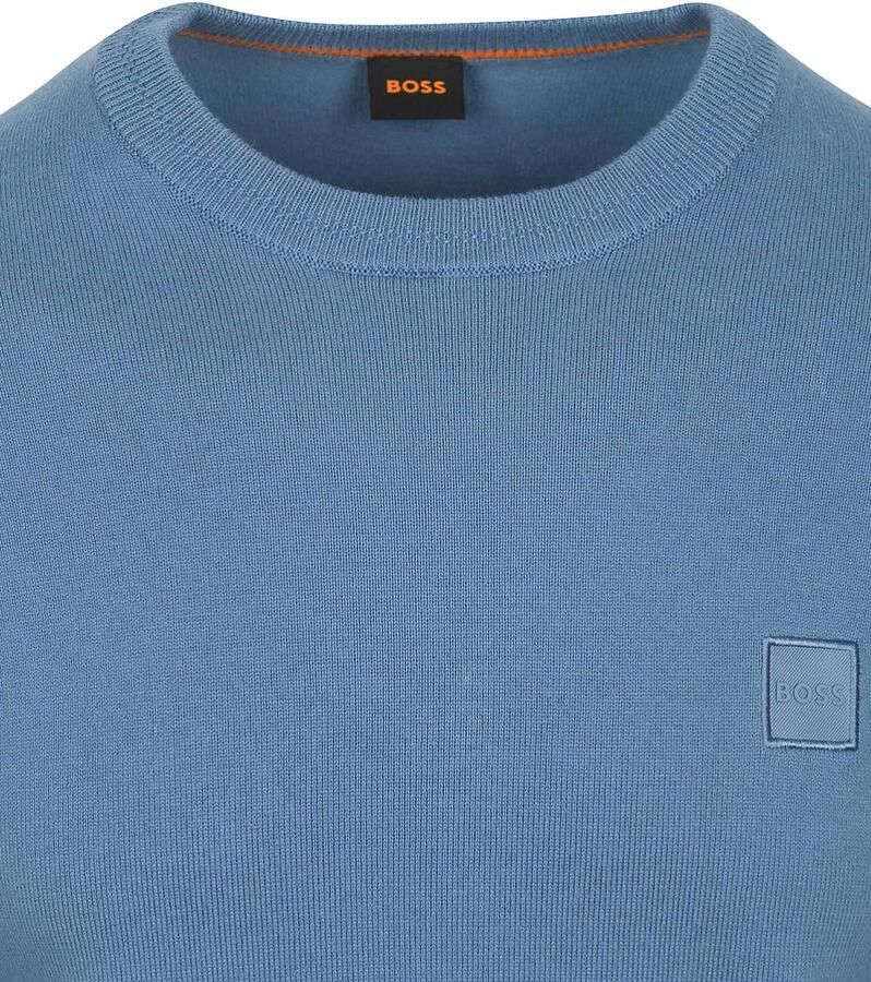 Boss Orange Gebreide pullover met labelbadge model 'Kanovano'
