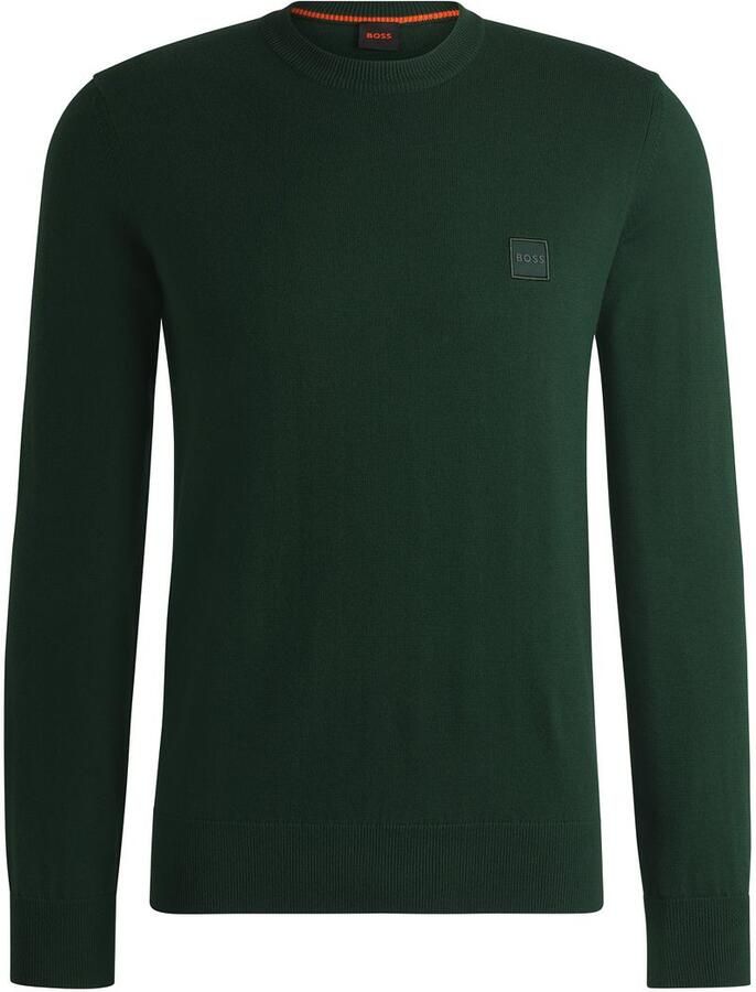 Boss Orange Gebreide pullover met labeldetail model 'Kanovano' - Foto 5