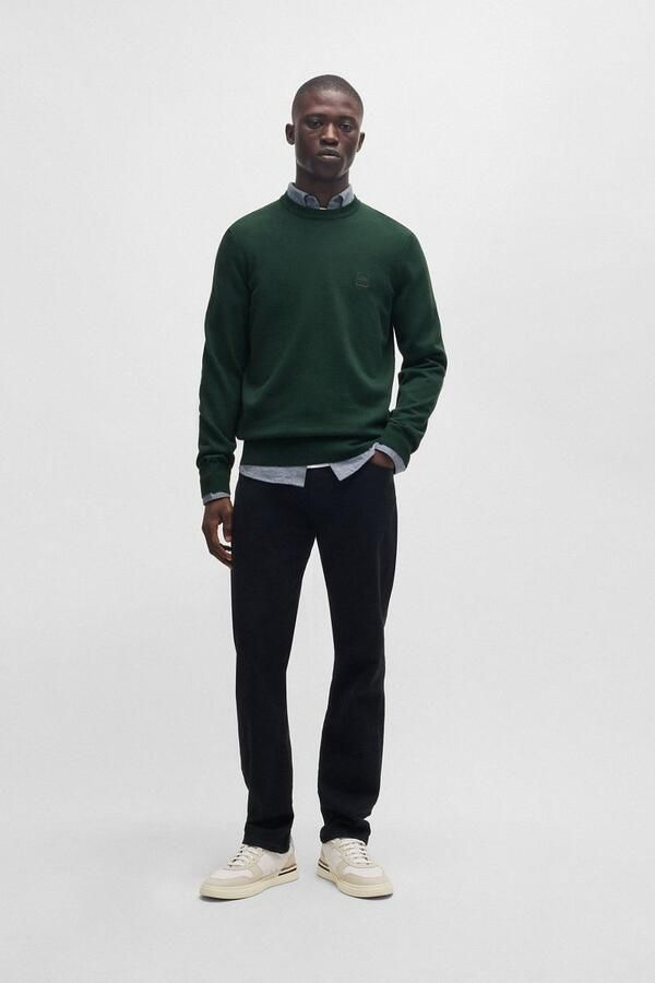 Boss Orange Gebreide pullover met labeldetail model 'Kanovano' - Foto 3