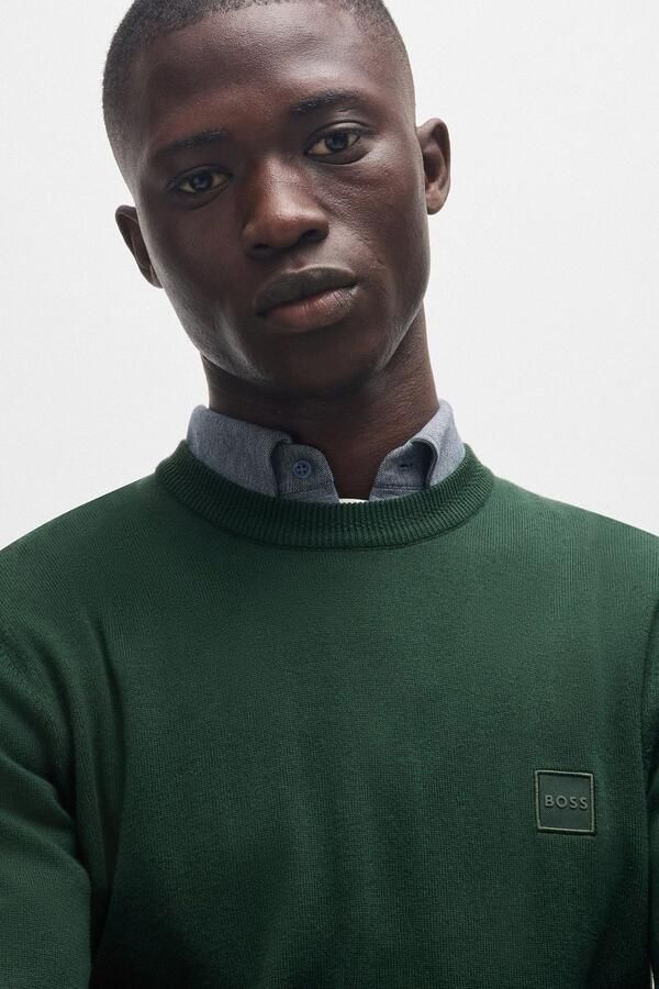 Boss Orange Gebreide pullover met labeldetail model 'Kanovano' - Foto 4