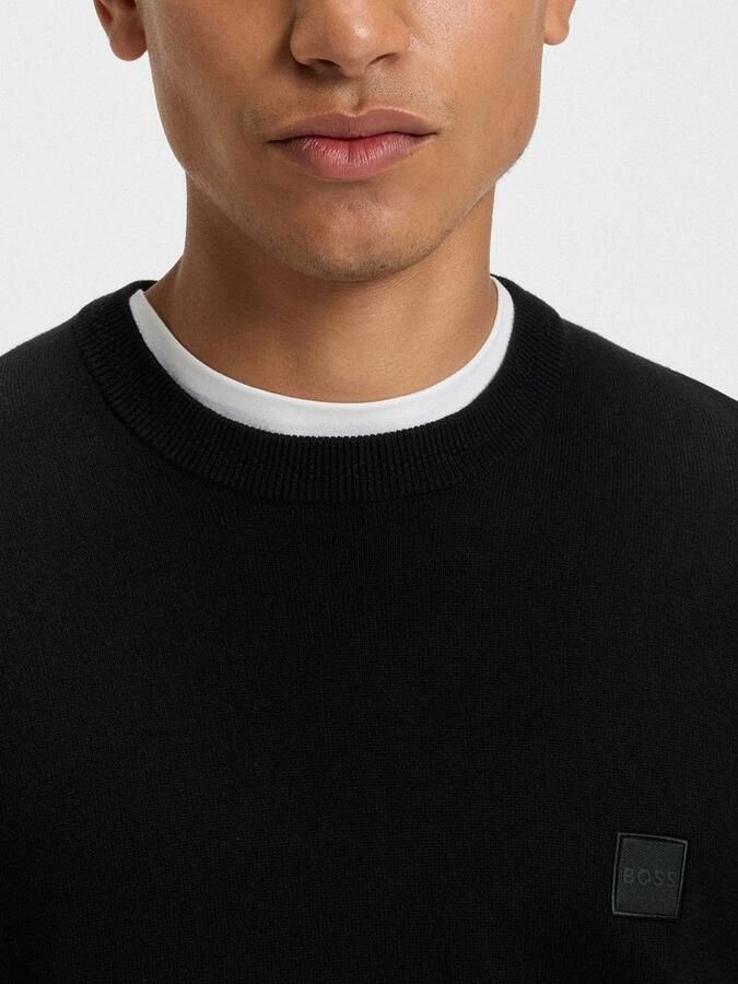 Boss Orange Gebreide pullover met ronde hals model 'Kanovano' - Foto 4