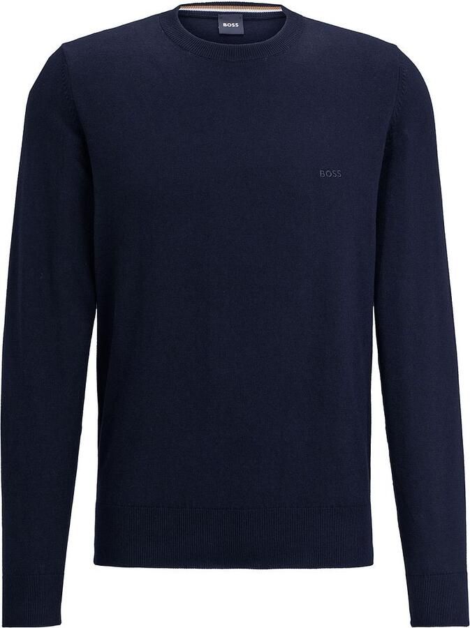 Hugo Boss Essentiële Blauwe Trui met Geborduurd Logo Blue Heren - Foto 3