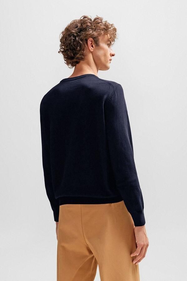 Hugo Boss Essentiële Blauwe Trui met Geborduurd Logo Blue Heren - Foto 2