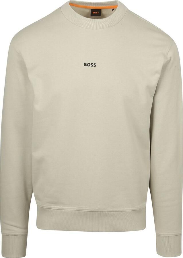 Hugo Boss Crewneck Sweatshirt French Terry Fleece Logo Beige Heren - Foto 8