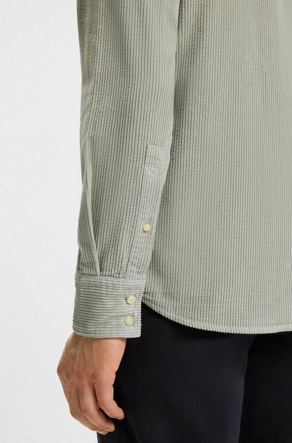 Boss Orange Overhemd met lange mouwen Relegant van corduroy regular fit kentkraag - Foto 4