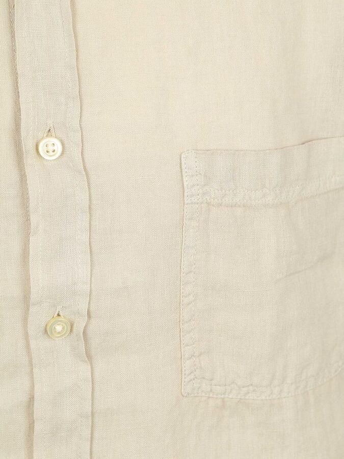 Boss Orange Regular fit linnen overhemd met borstzak model 'Relegant' - Foto 3