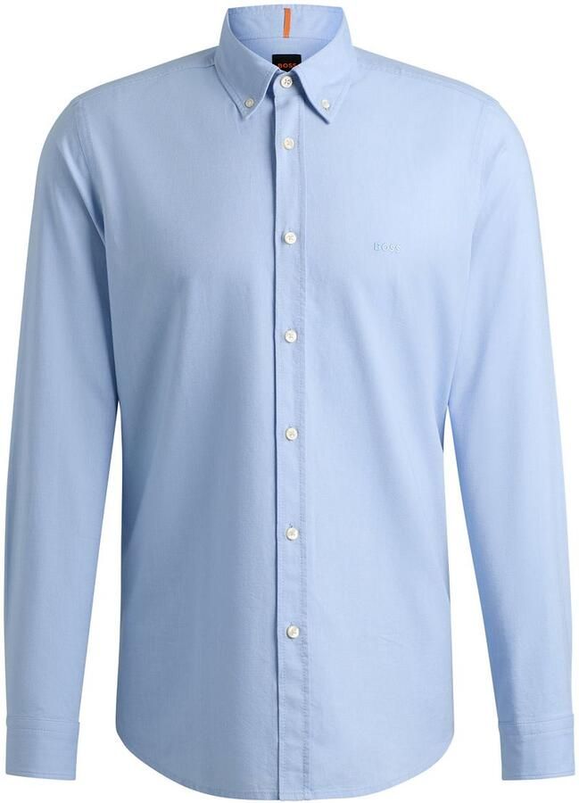 Boss Orange Regular fit zakelijk overhemd met button-downkraag model 'Rickert'