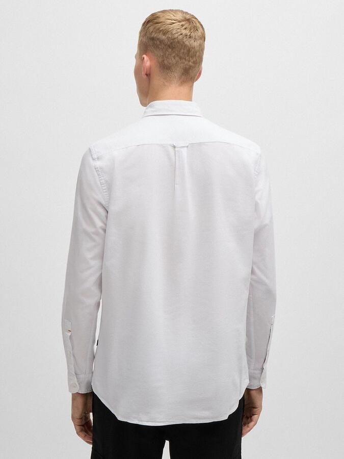 Boss Orange Regular fit zakelijk overhemd met button-downkraag model 'Rickert' - Foto 6