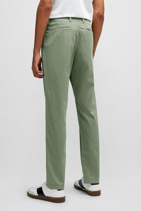 Hugo Boss Slim Chino Broek voor Mannen Green Heren - Foto 4
