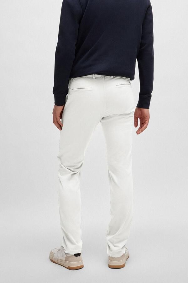 Boss Orange Slim fit chino met ceintuurlussen. - Foto 7